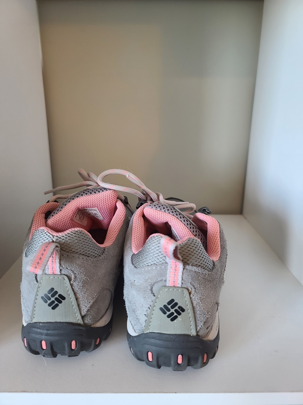 Columbia Women's Grey + Pink Hiking Shoes - Picture 3 of 5